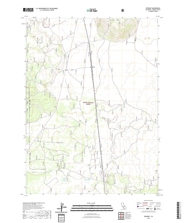 US Topo 7.5-minute map for Kephart CA