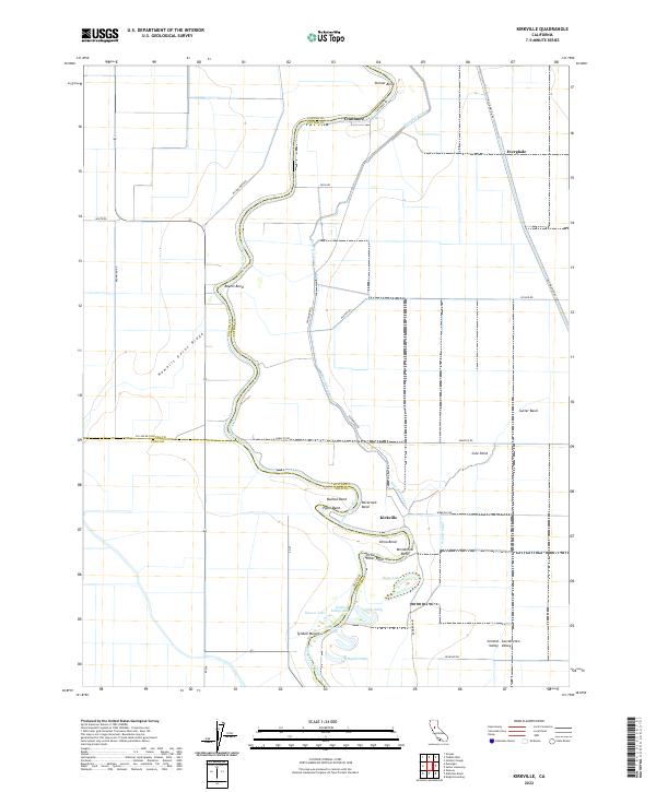 US Topo 7.5-minute map for Kirkville CA