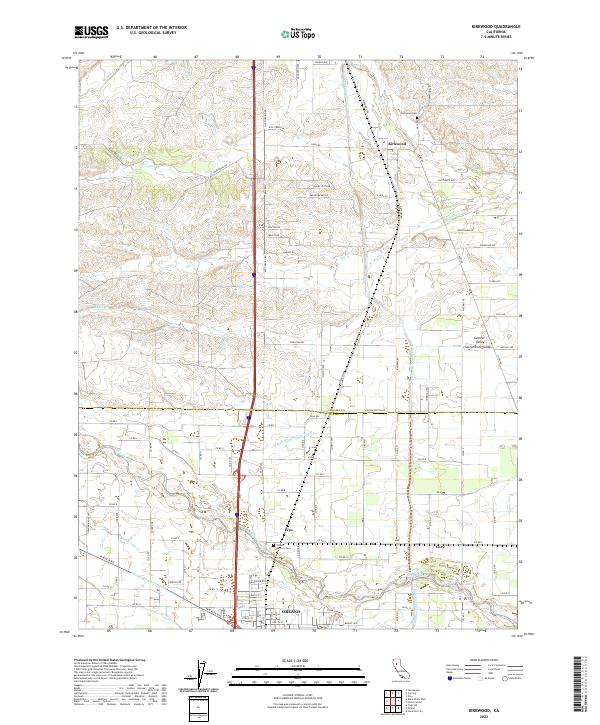 US Topo 7.5-minute map for Kirkwood CA