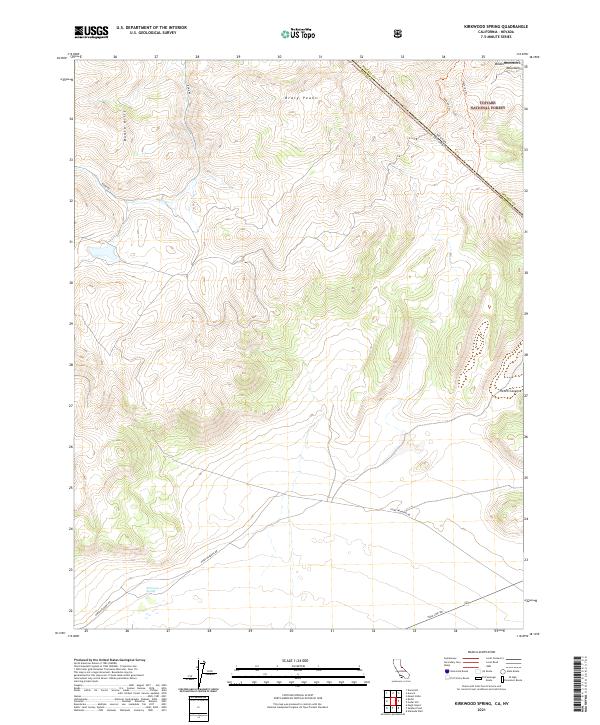 US Topo 7.5-minute map for Kirkwood Spring CANV