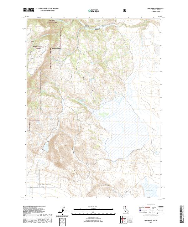 US Topo 7.5-minute map for Lake Annie CAOR