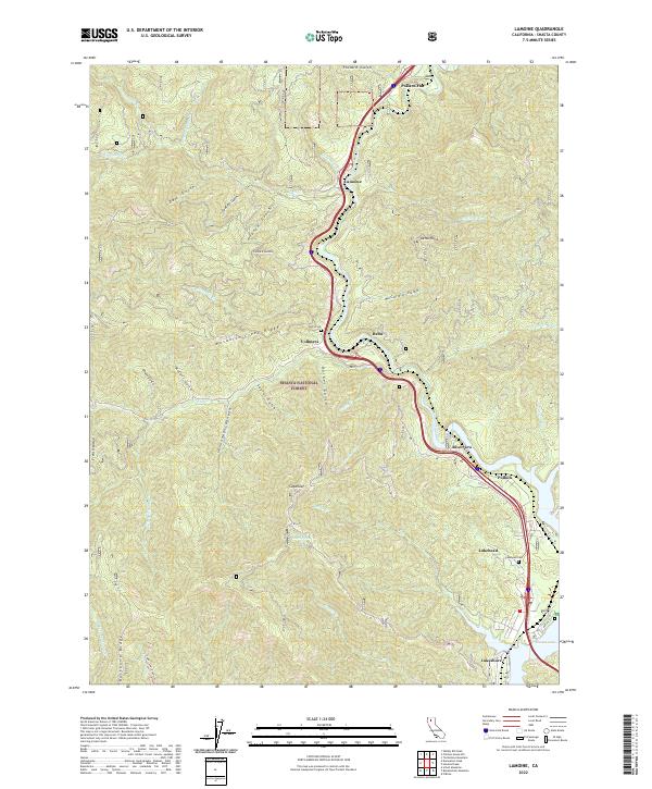 US Topo 7.5-minute map for Lamoine CA