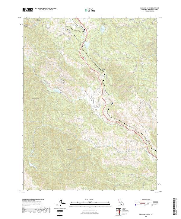 US Topo 7.5-minute map for Laughlin Range CA