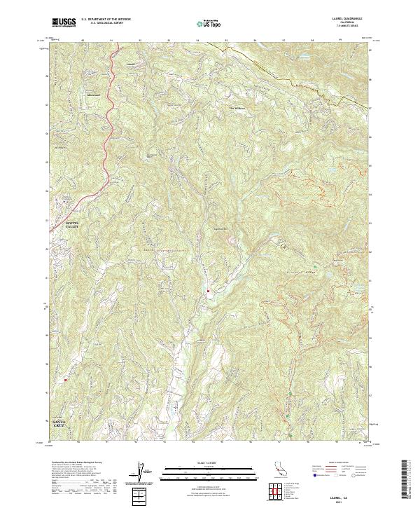 US Topo 7.5-minute map for Laurel CA