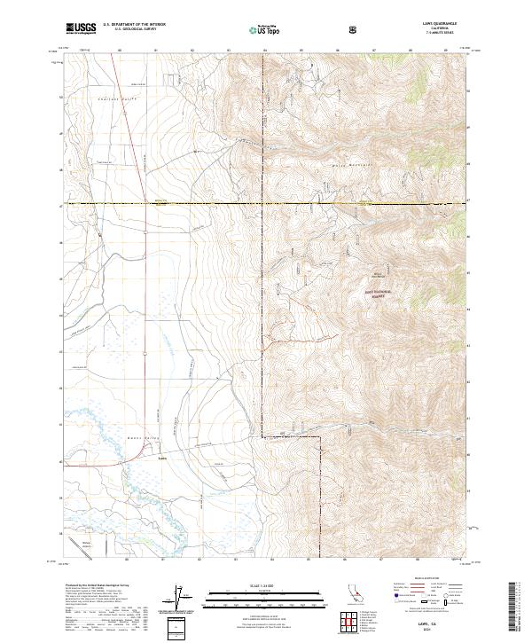 US Topo 7.5-minute map for Laws CA