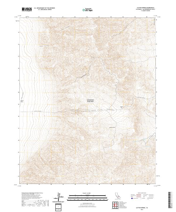 US Topo 7.5-minute map for Layton Spring CA