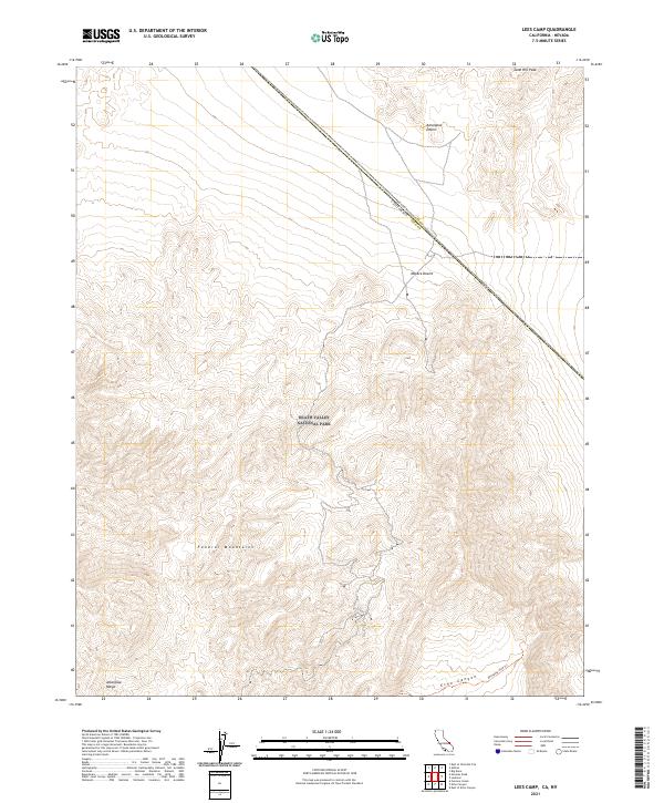 US Topo 7.5-minute map for Lees Camp CANV