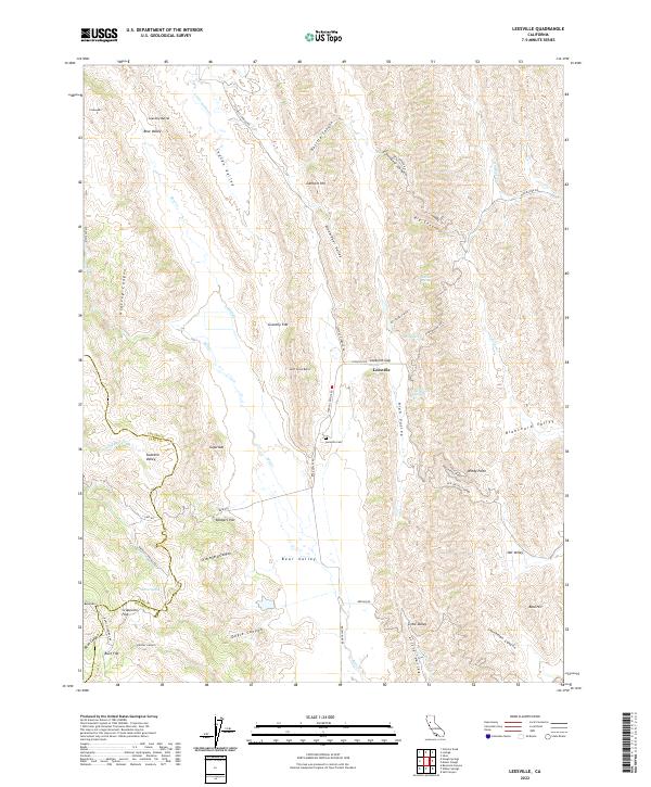 US Topo 7.5-minute map for Leesville CA