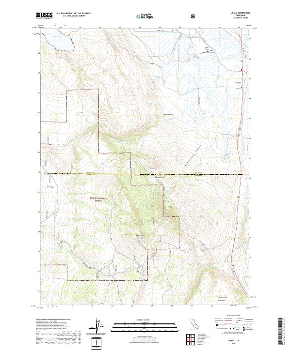 US Topo 7.5-minute map for Likely CA