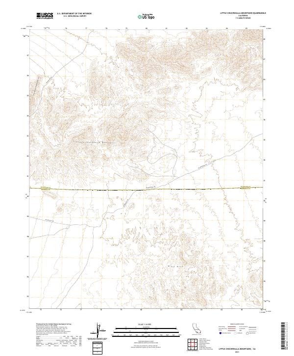 US Topo 7.5-minute map for Little Chuckwalla Mountains CA