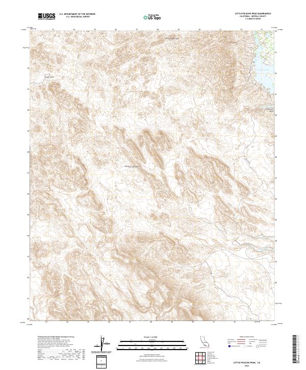 US Topo 7.5-minute map for Little Picacho Peak CA