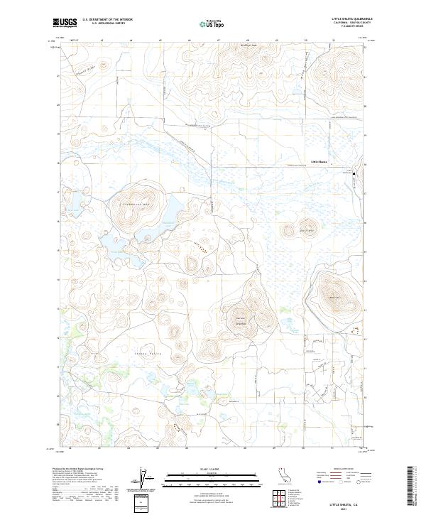 US Topo 7.5-minute map for Little Shasta CA