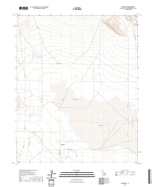 US Topo 7.5-minute map for Lockhart CA