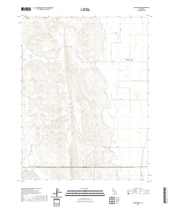 US Topo 7.5-minute map for Logan Ridge CA