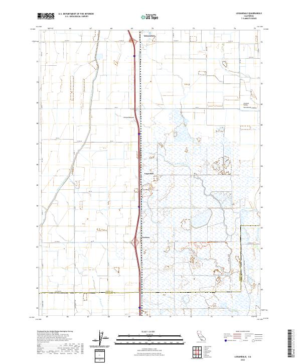 US Topo 7.5-minute map for Logandale CA