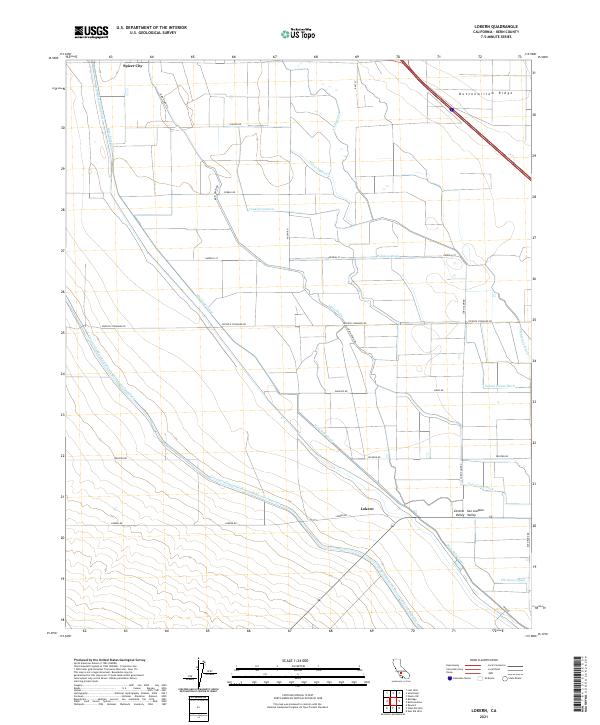 US Topo 7.5-minute map for Lokern CA