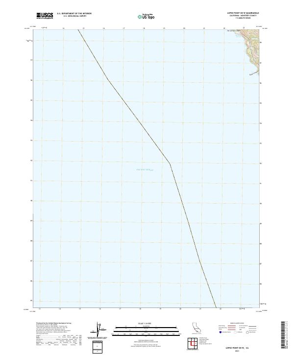 US Topo 7.5-minute map for Lopez Point OE W CA