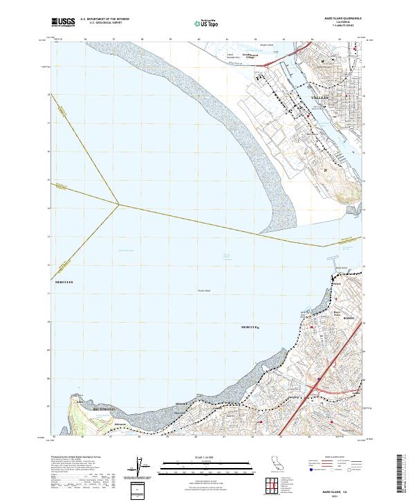 US Topo 7.5-minute map for Mare Island CA