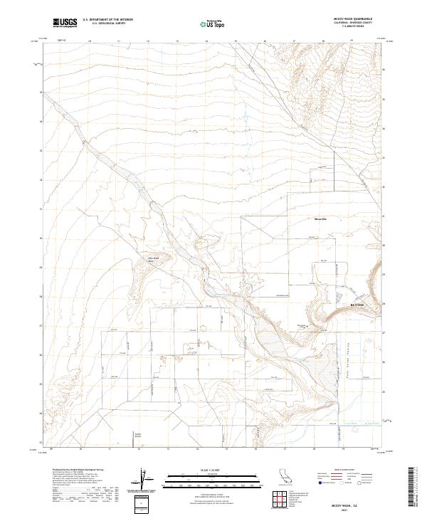 US Topo 7.5-minute map for McCoy Wash CA