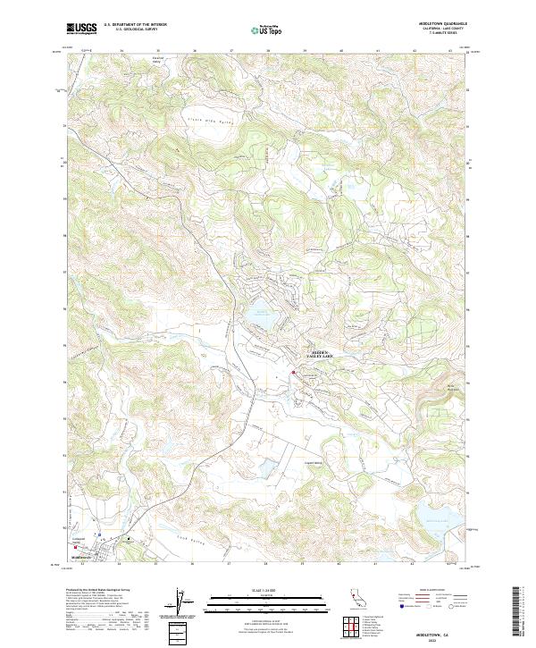 US Topo 7.5-minute map for Middletown CA