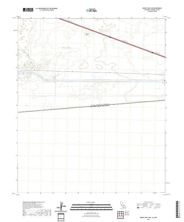 US Topo 7.5-minute map for Midway Well NW CABCN