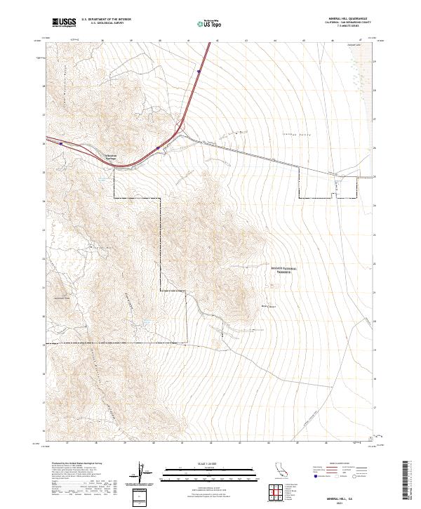 US Topo 7.5-minute map for Mineral Hill CA