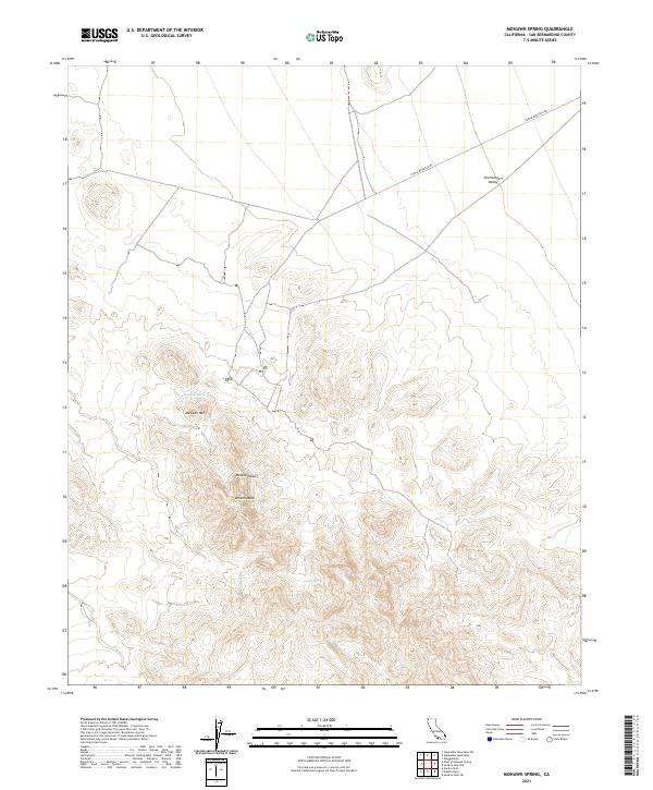 US Topo 7.5-minute map for Mohawk Spring CA