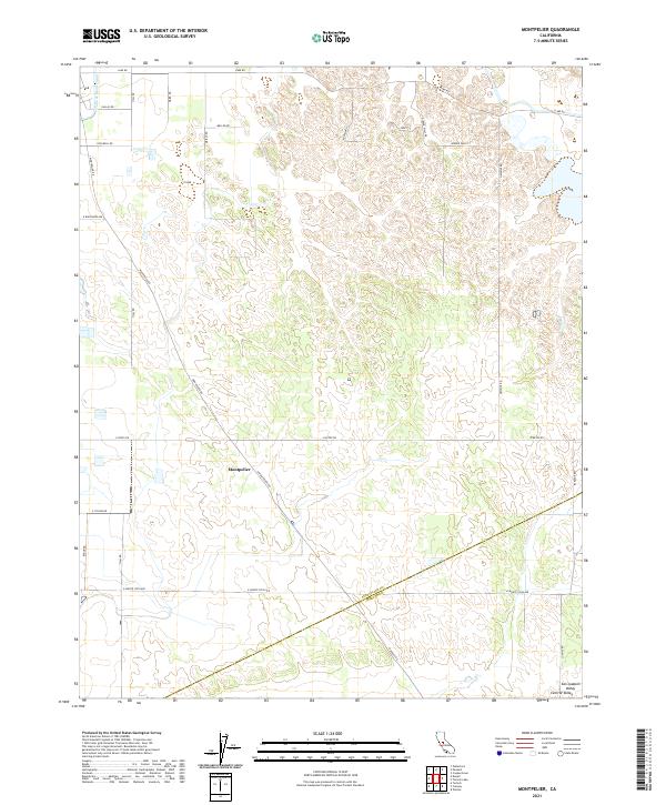 US Topo 7.5-minute map for Montpelier CA