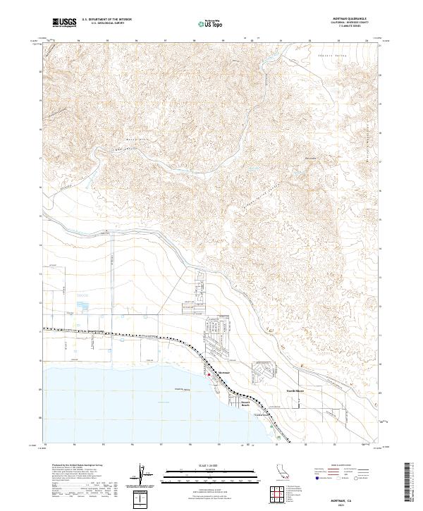 US Topo 7.5-minute map for Mortmar CA