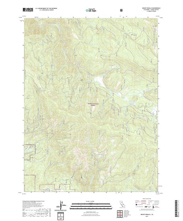 US Topo 7.5-minute map for Mount Ingalls CA