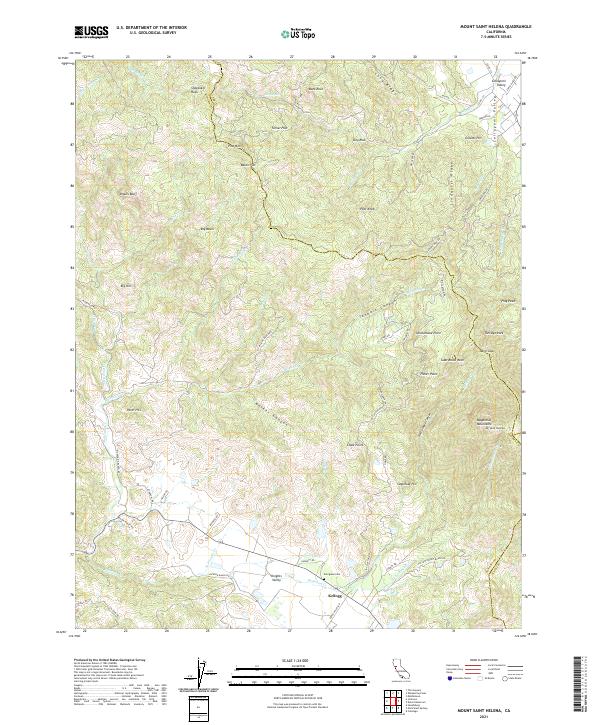 US Topo 7.5-minute map for Mount Saint Helena CA