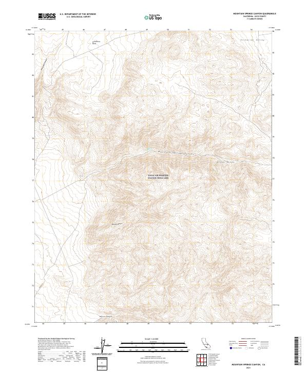 US Topo 7.5-minute map for Mountain Springs Canyon CA