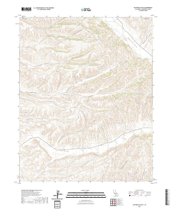 US Topo 7.5-minute map for Nattrass Valley CA