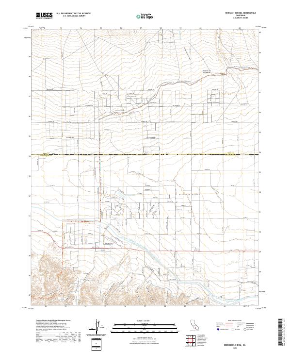 US Topo 7.5-minute map for Neenach School CA