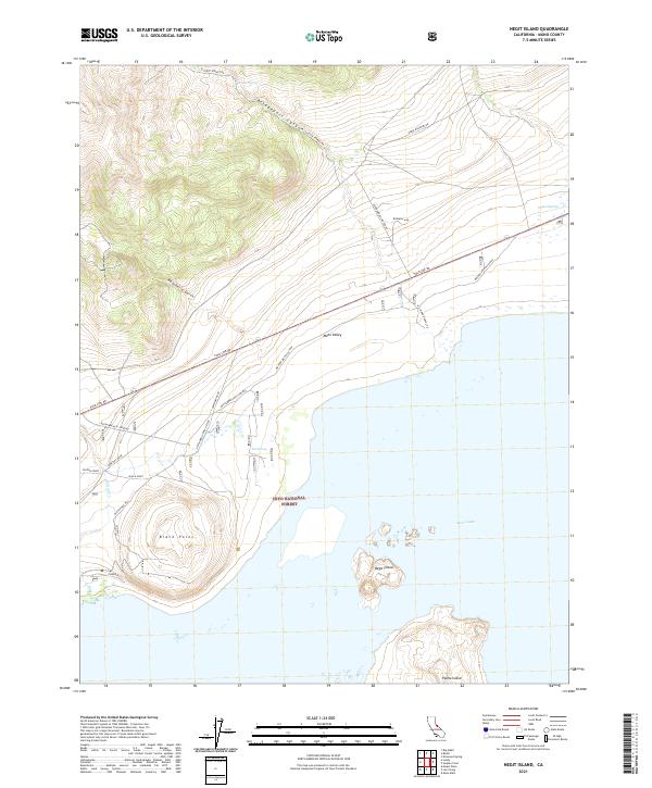 US Topo 7.5-minute map for Negit Island CA