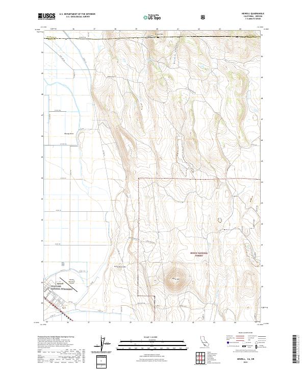 US Topo 7.5-minute map for Newell CAOR