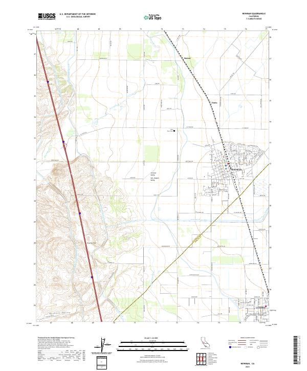 US Topo 7.5-minute map for Newman CA