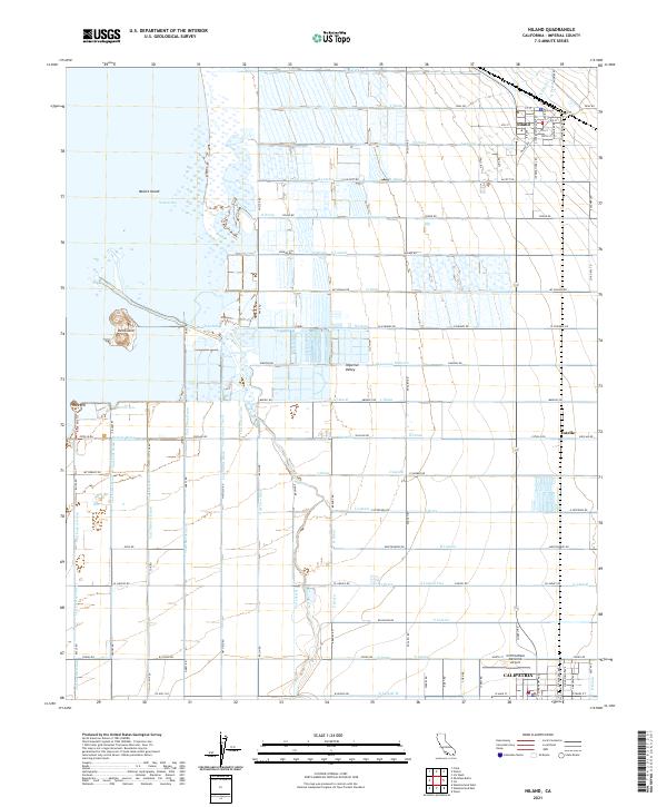 US Topo 7.5-minute map for Niland CA