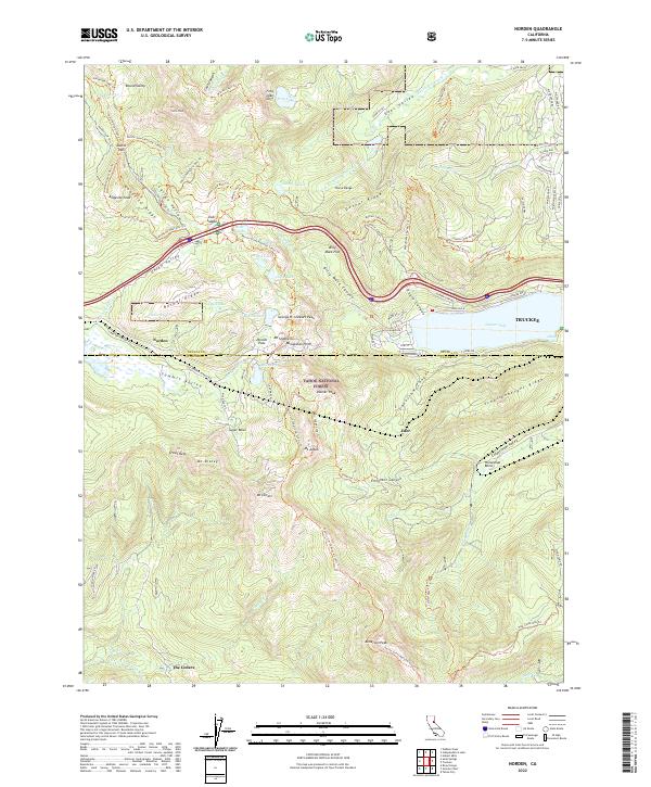 US Topo 7.5-minute map for Norden CA