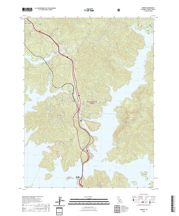 US Topo 7.5-minute map for O'Brien CA