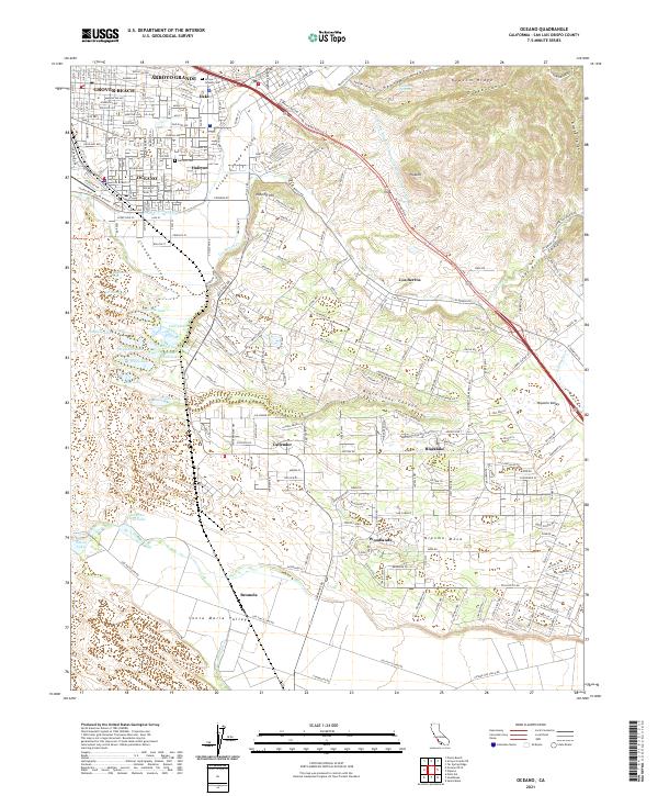 US Topo 7.5-minute map for Oceano CA