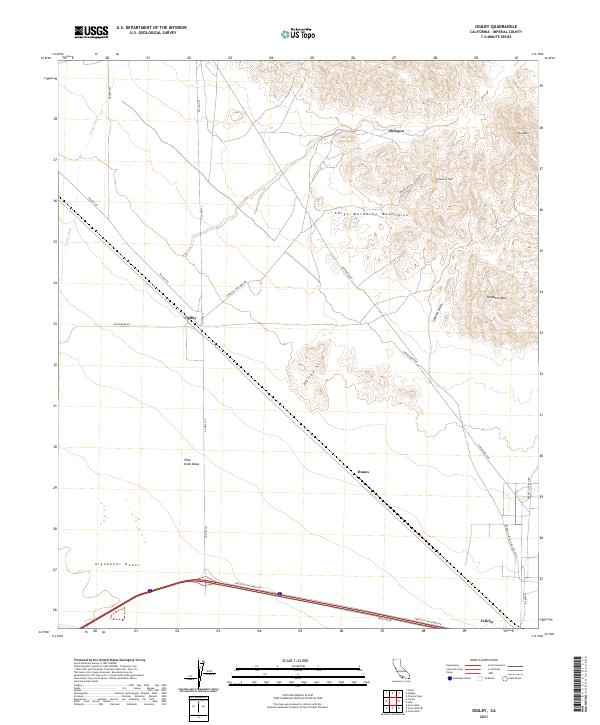 US Topo 7.5-minute map for Ogilby CA