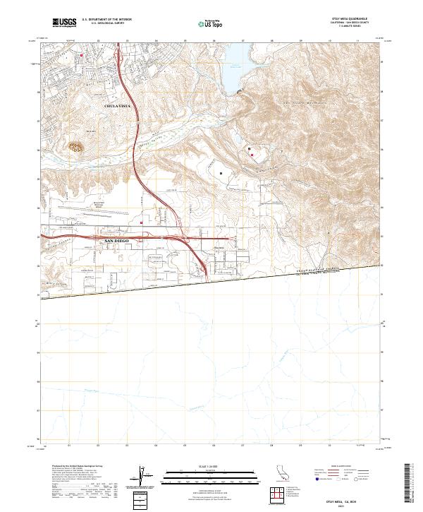 US Topo 7.5-minute map for Otay Mesa CABCN