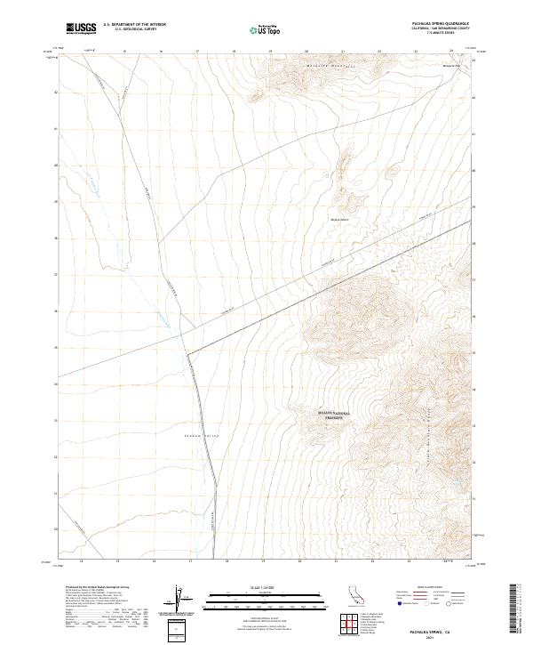 US Topo 7.5-minute map for Pachalka Spring CA