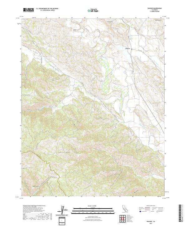 US Topo 7.5-minute map for Paicines CA