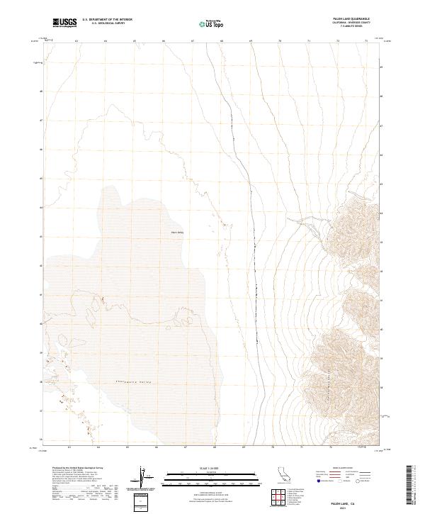 US Topo 7.5-minute map for Palen Lake CA