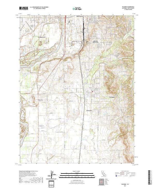 US Topo 7.5-minute map for Palermo CA