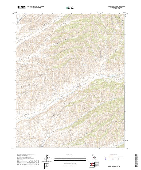 US Topo 7.5-minute map for Pancho Rico Valley CA