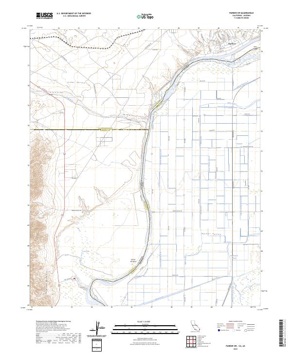 US Topo 7.5-minute map for Parker SW CAAZ