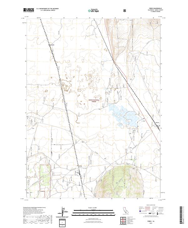 US Topo 7.5-minute map for Perez CA